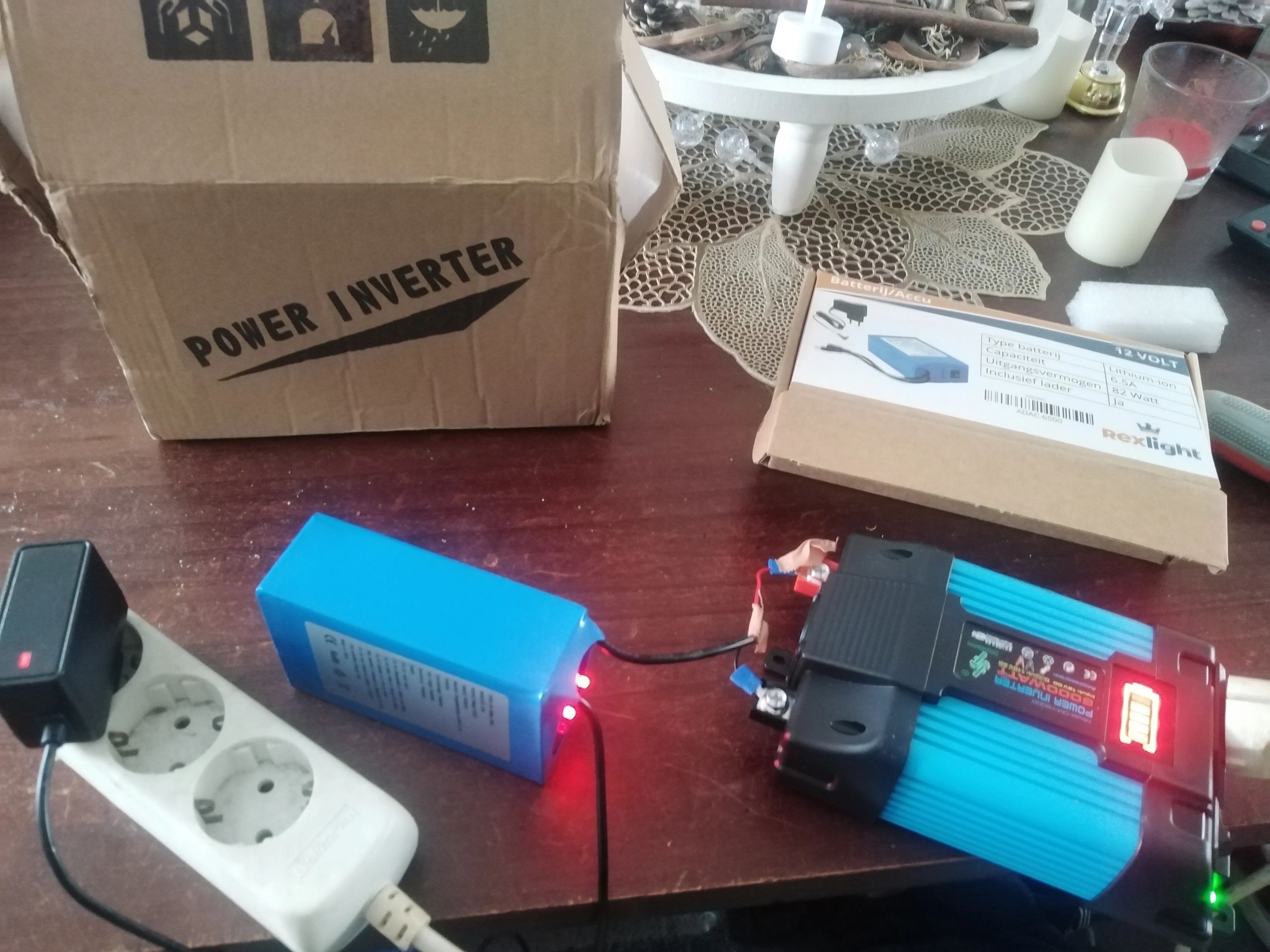 Led strip accu/batterij 12V met oplader