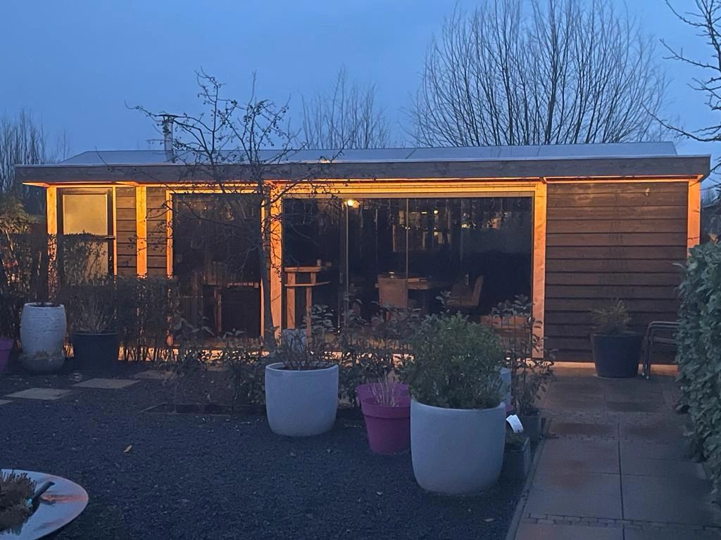 Ledstrip hoekprofiel zwart - Slim line - compleet inclusief afdekkap 4 meter