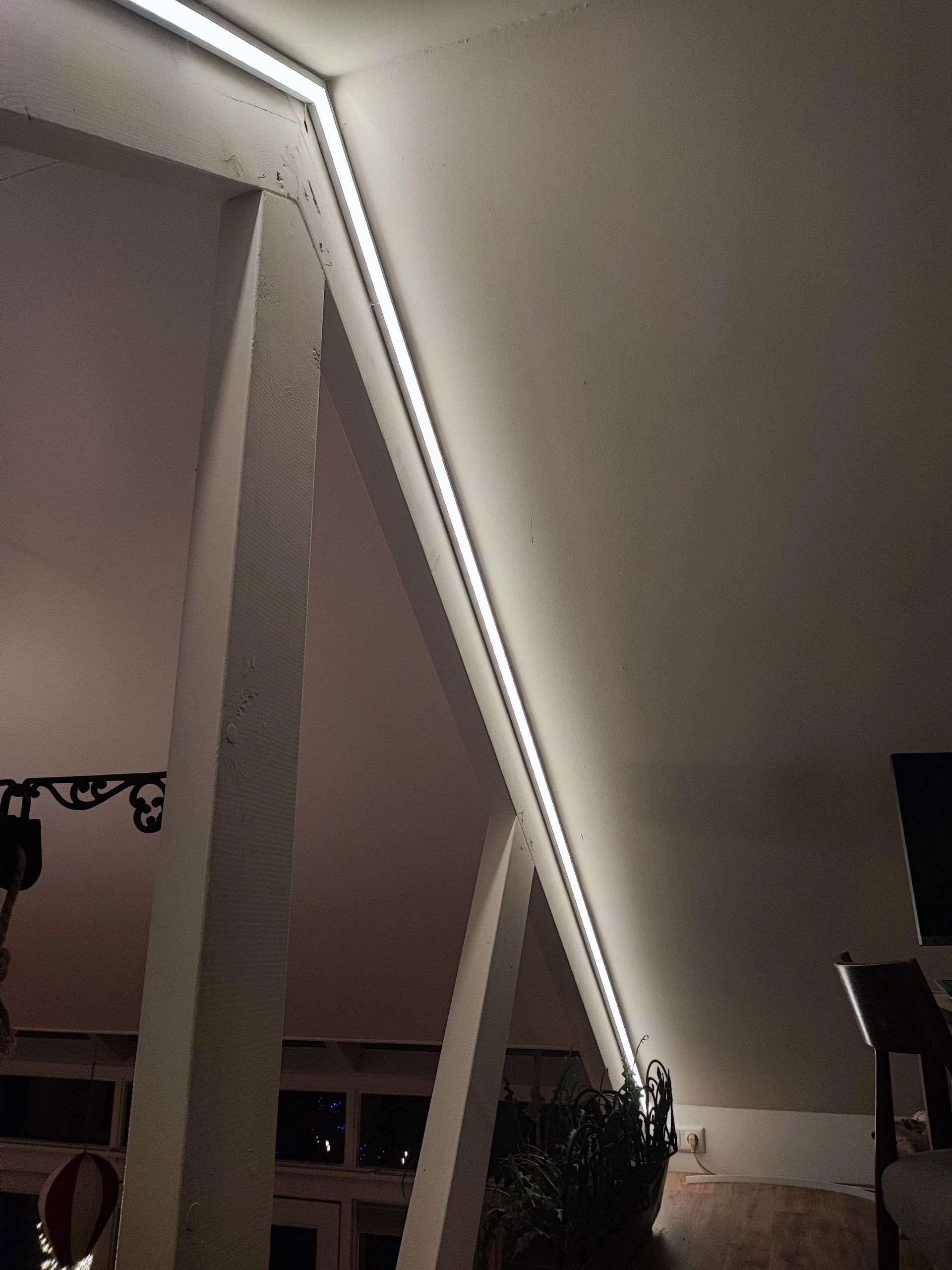 Ledstrip profiel hoek Basic line - compleet inclusief afdekkap 4 meter