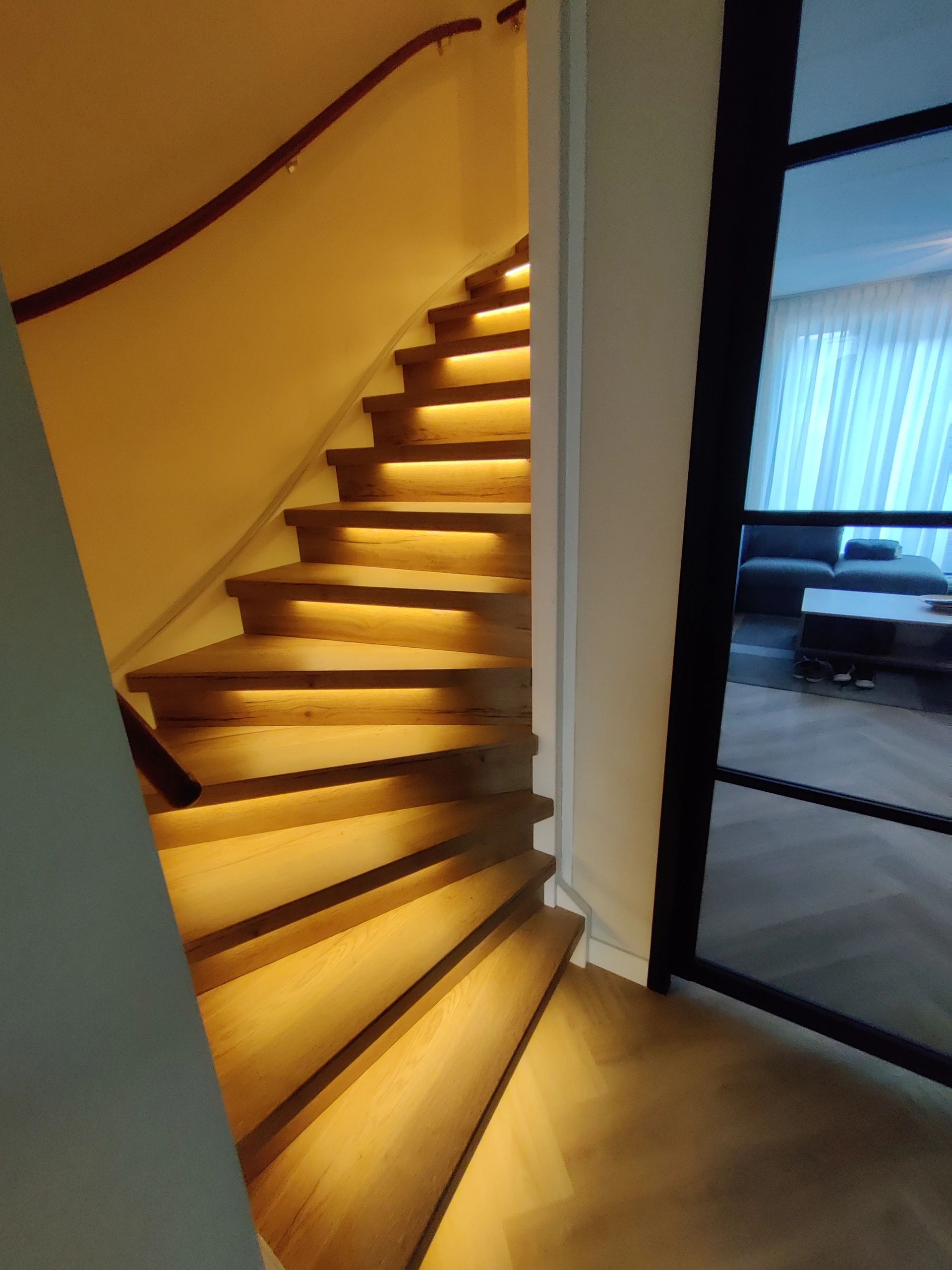 Trapverlichting COB led strip Warm Wit complete set 50 CM