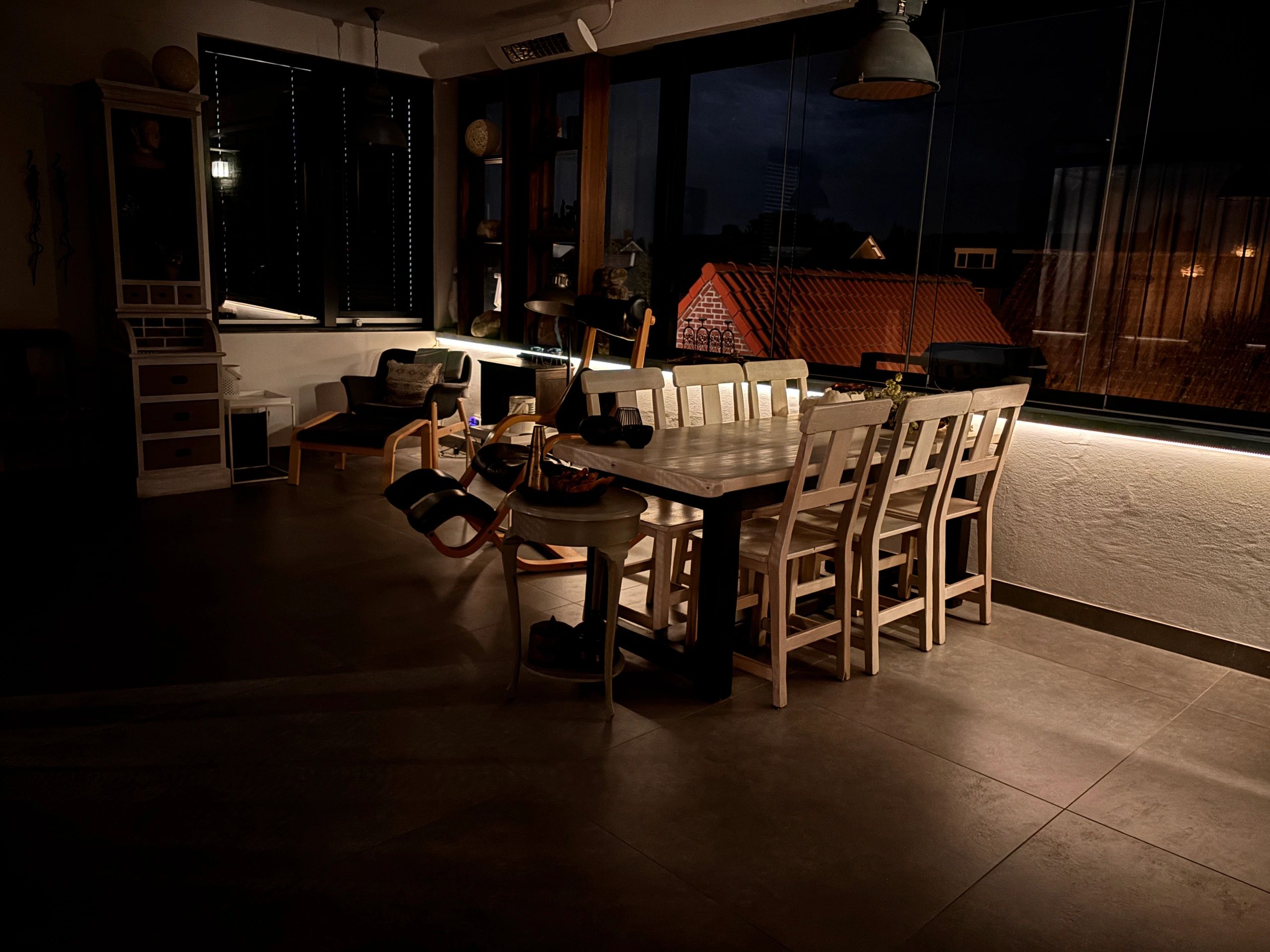 6 meter Warm Witte led strip voor buiten complete set