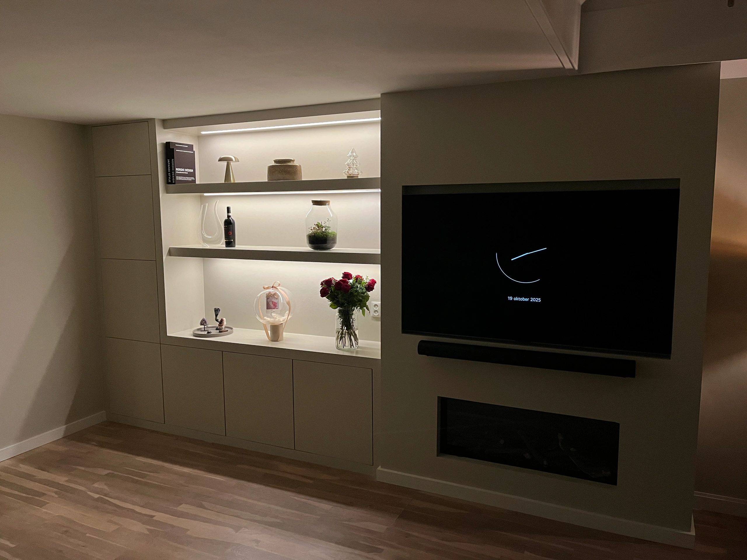 10 meter Warm Wit led strip COB met 600 leds per meter - complete set