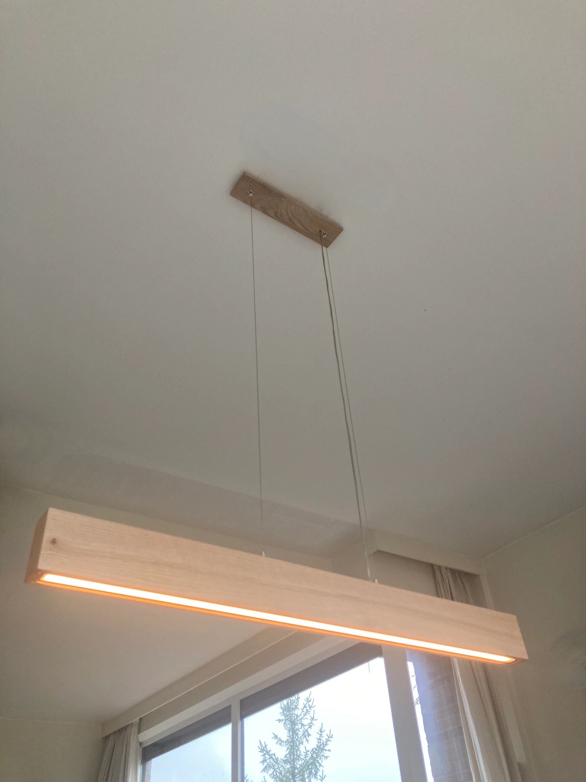 Ledstrip profiel breed opbouw Laag model - compleet met afdekkap 1,5 meter