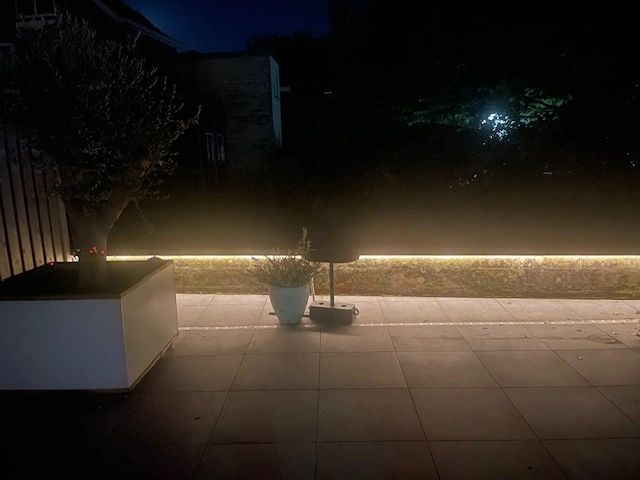 6 meter Warm Witte led strip voor buiten complete set