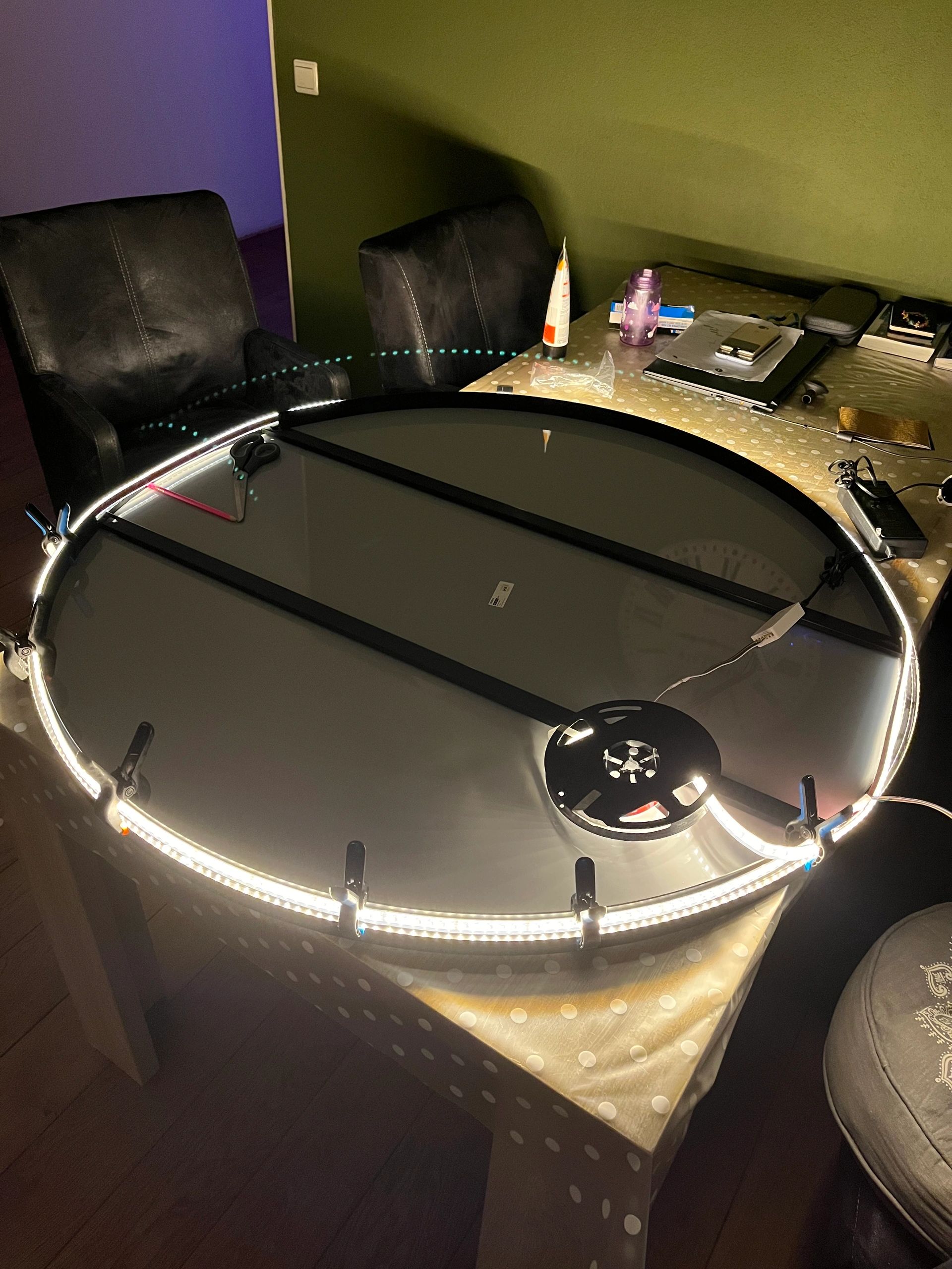 20 meter complete set RGBWW led strip met Zigbee controller