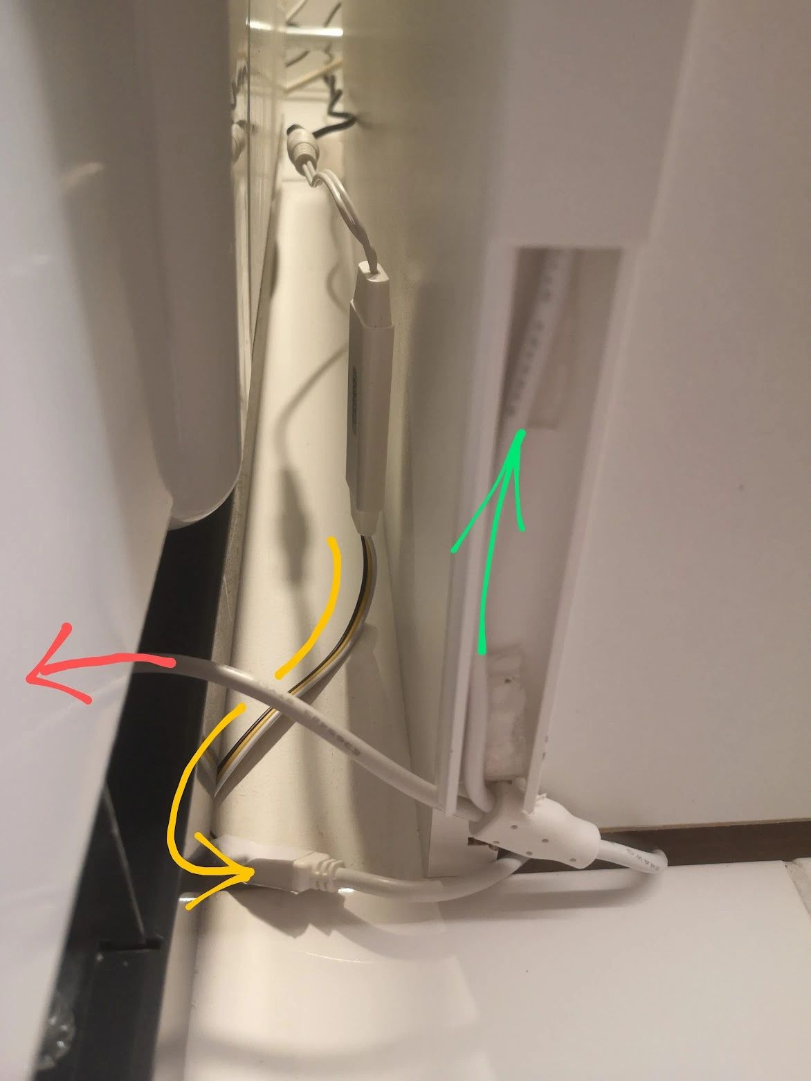 Dual White splitter kabel in 2 delen