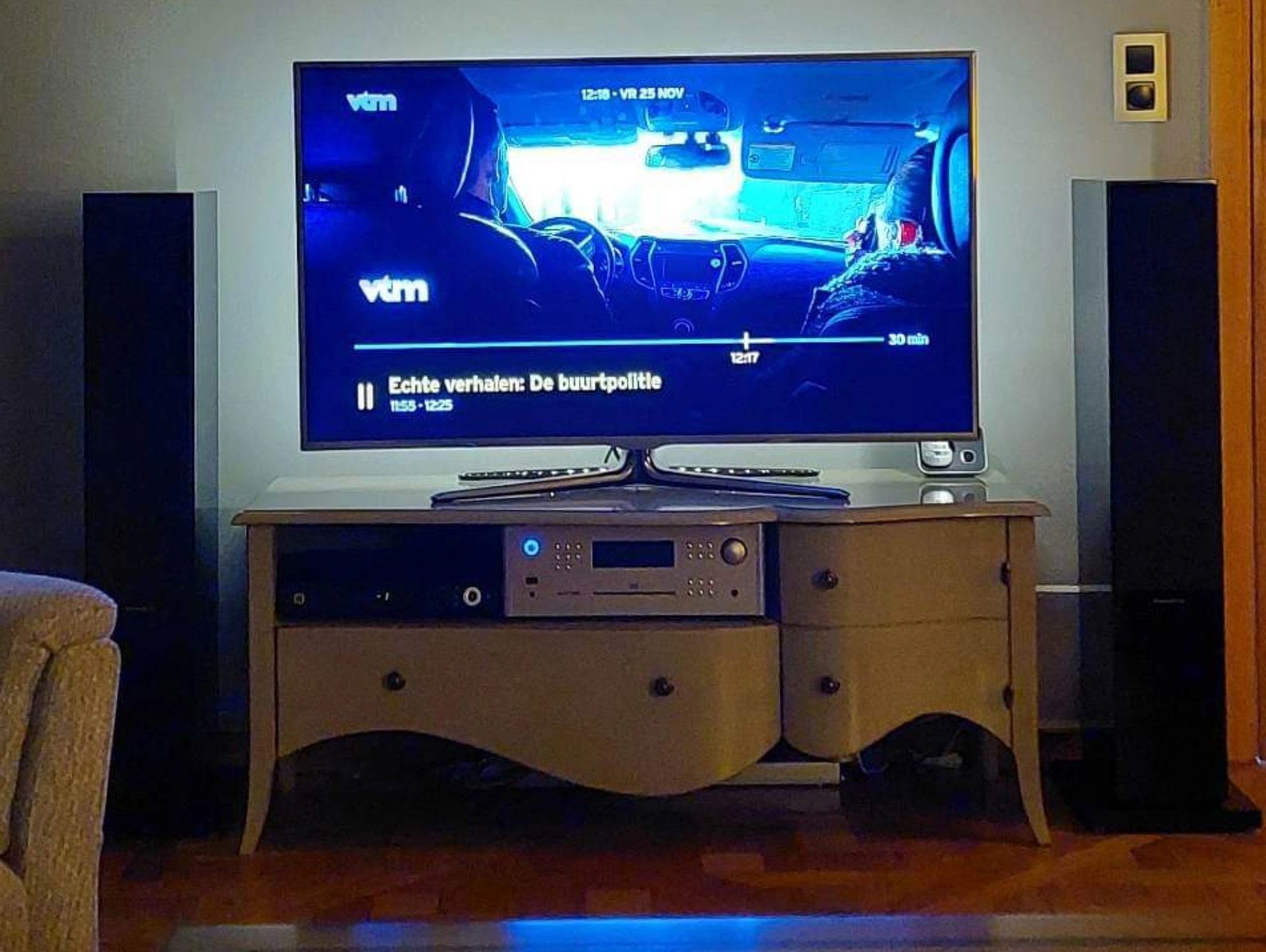 TV backlight set met 4 RGBWW ledstrips voor TV’s 40-50 inch