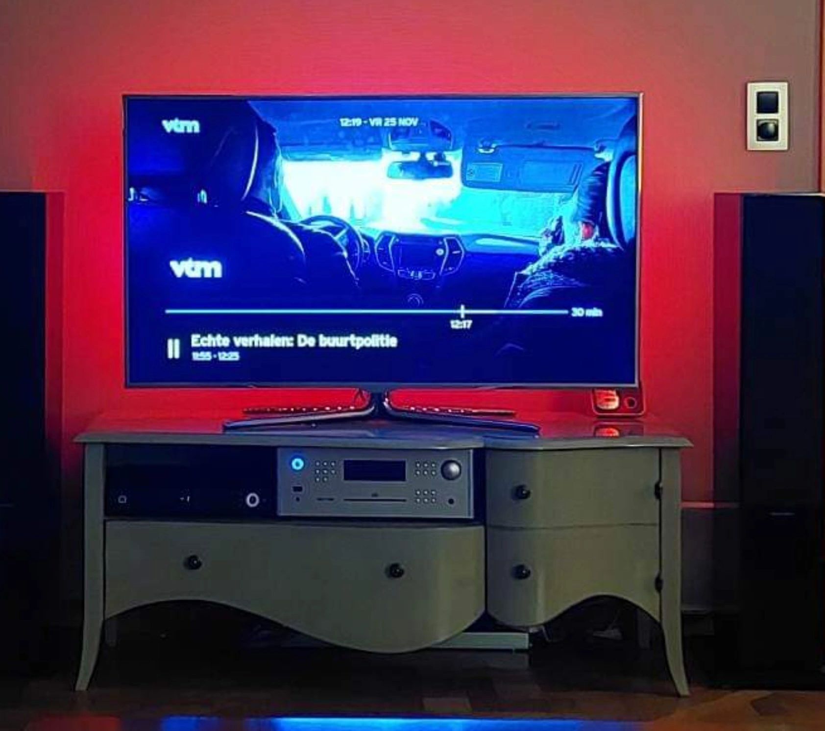 TV backlight set met 4 RGBWW ledstrips voor TV’s 40-50 inch