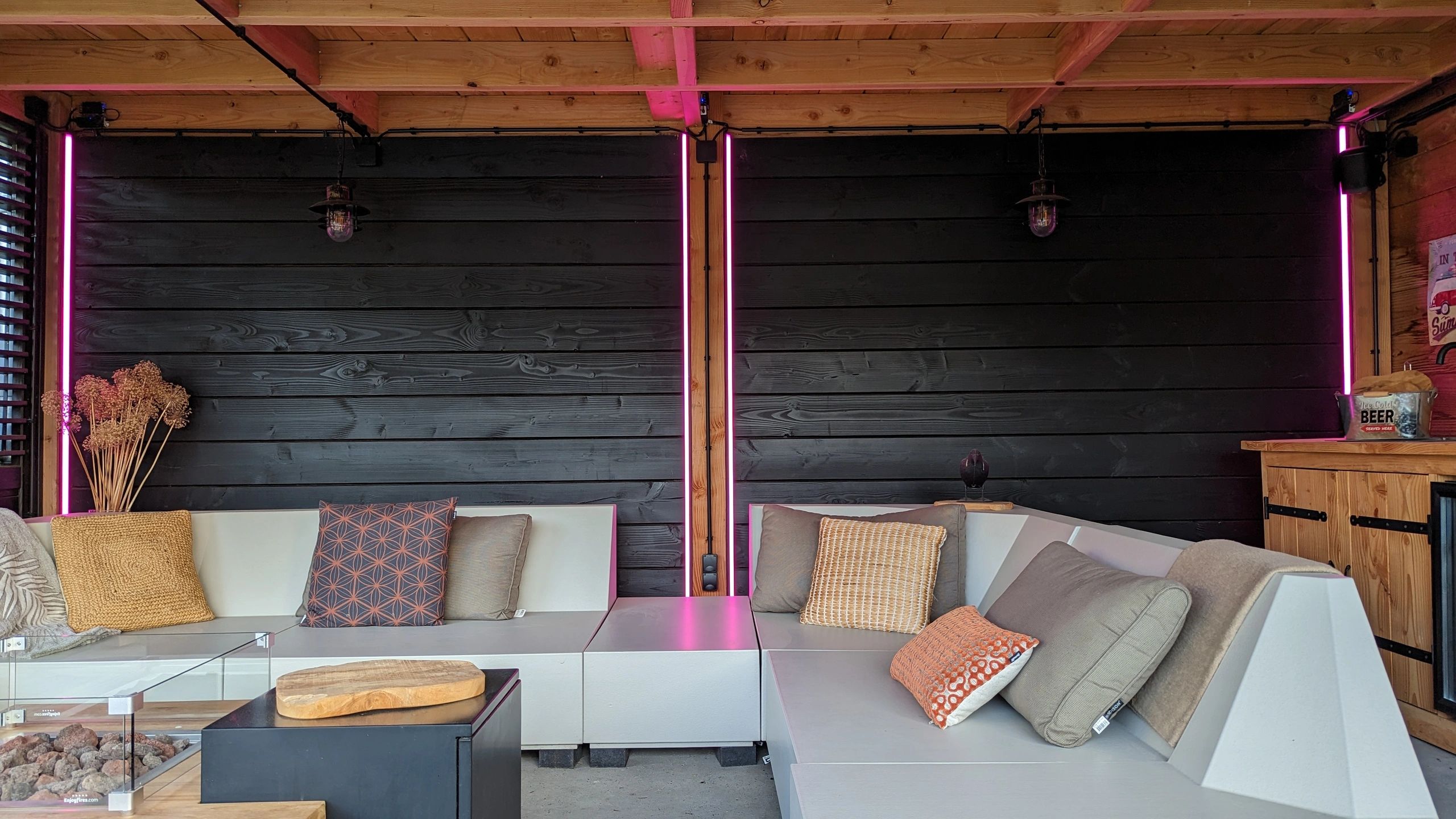 Aluminium ledstrip hoekprofiel zwart 3M breed - Compleet met afdekkap