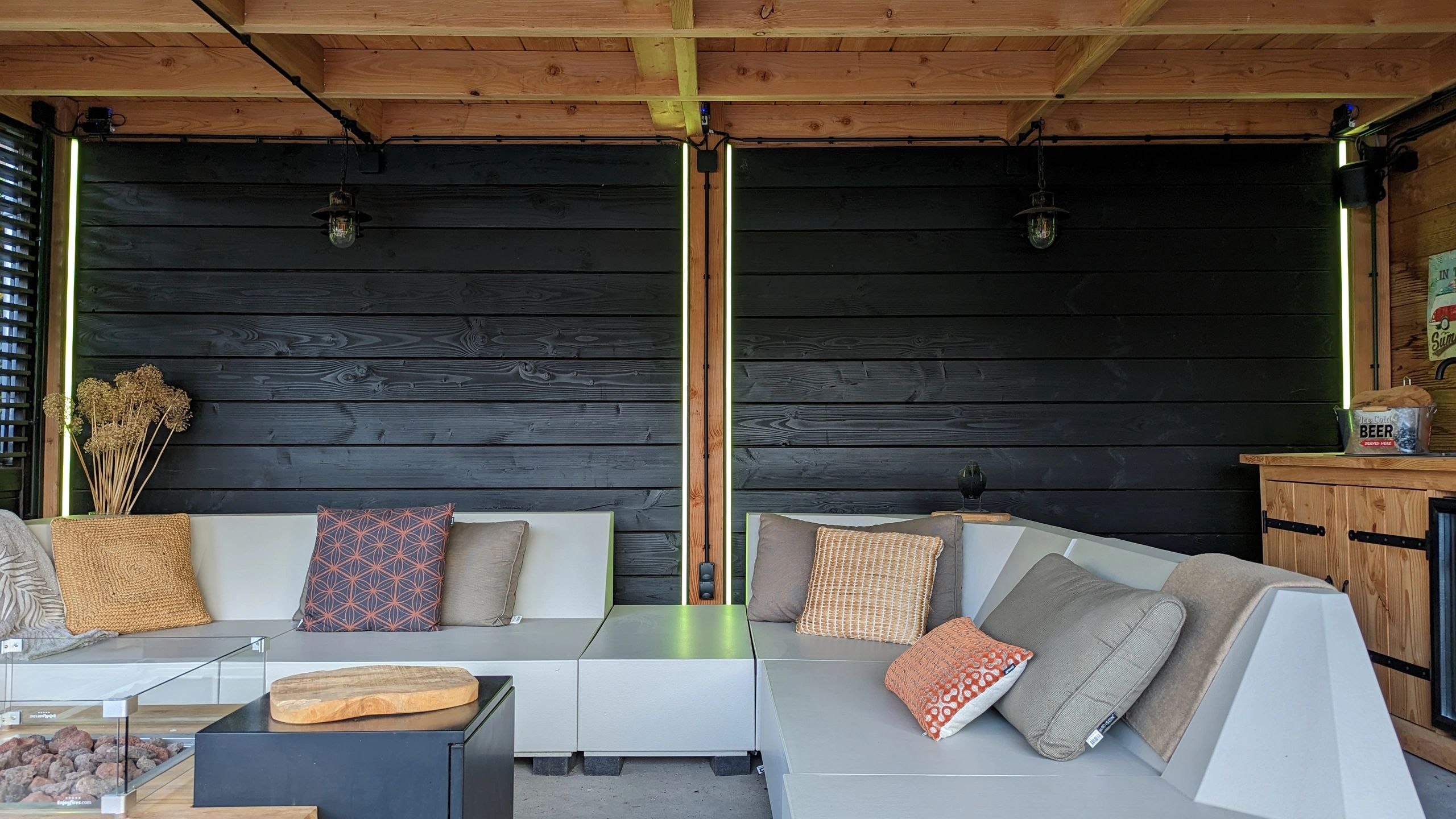 Aluminium ledstrip hoekprofiel zwart 4M breed - Compleet met afdekkap