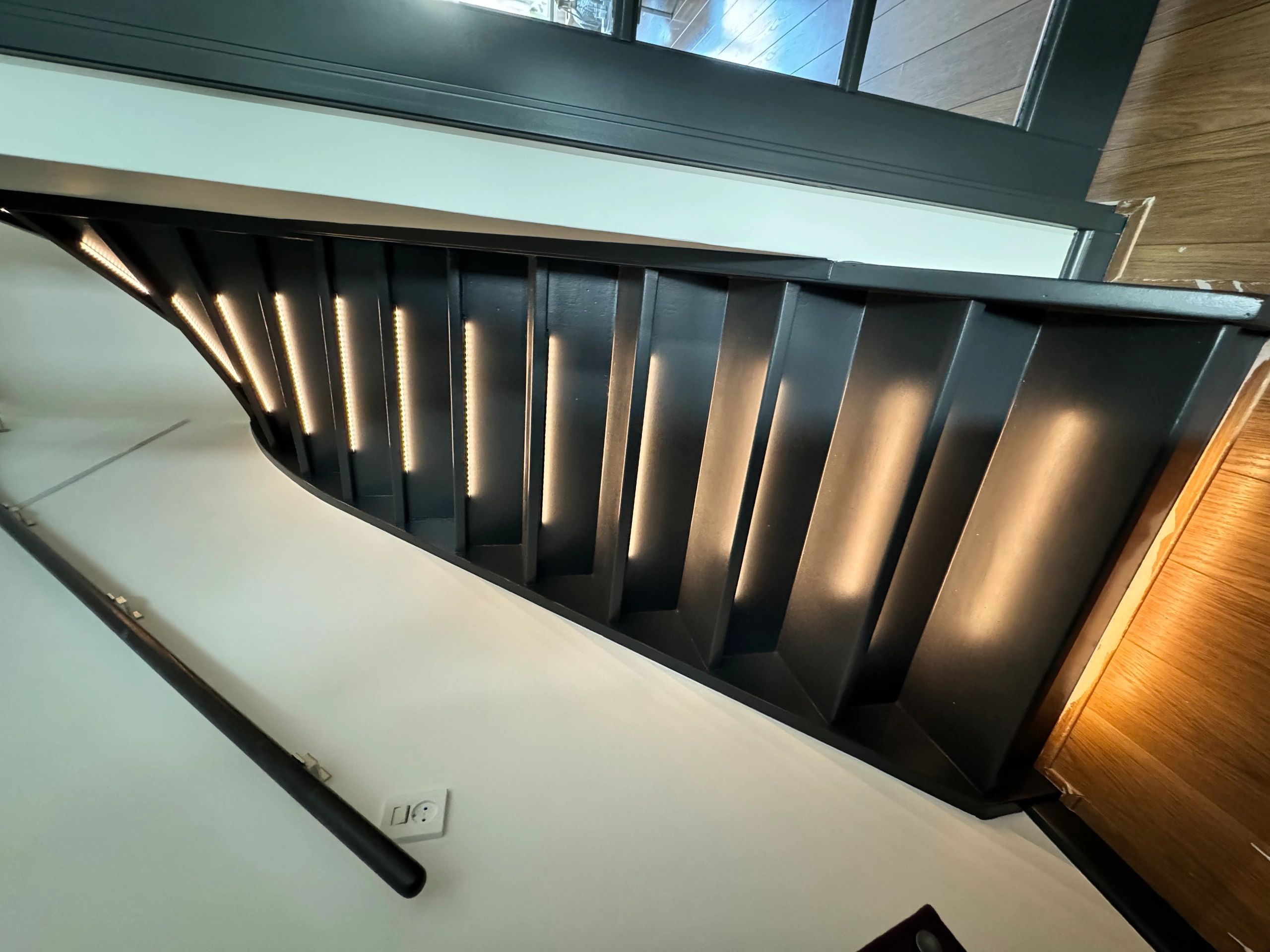 Dynamische trapverlichting set Basic 50 cm met profiel