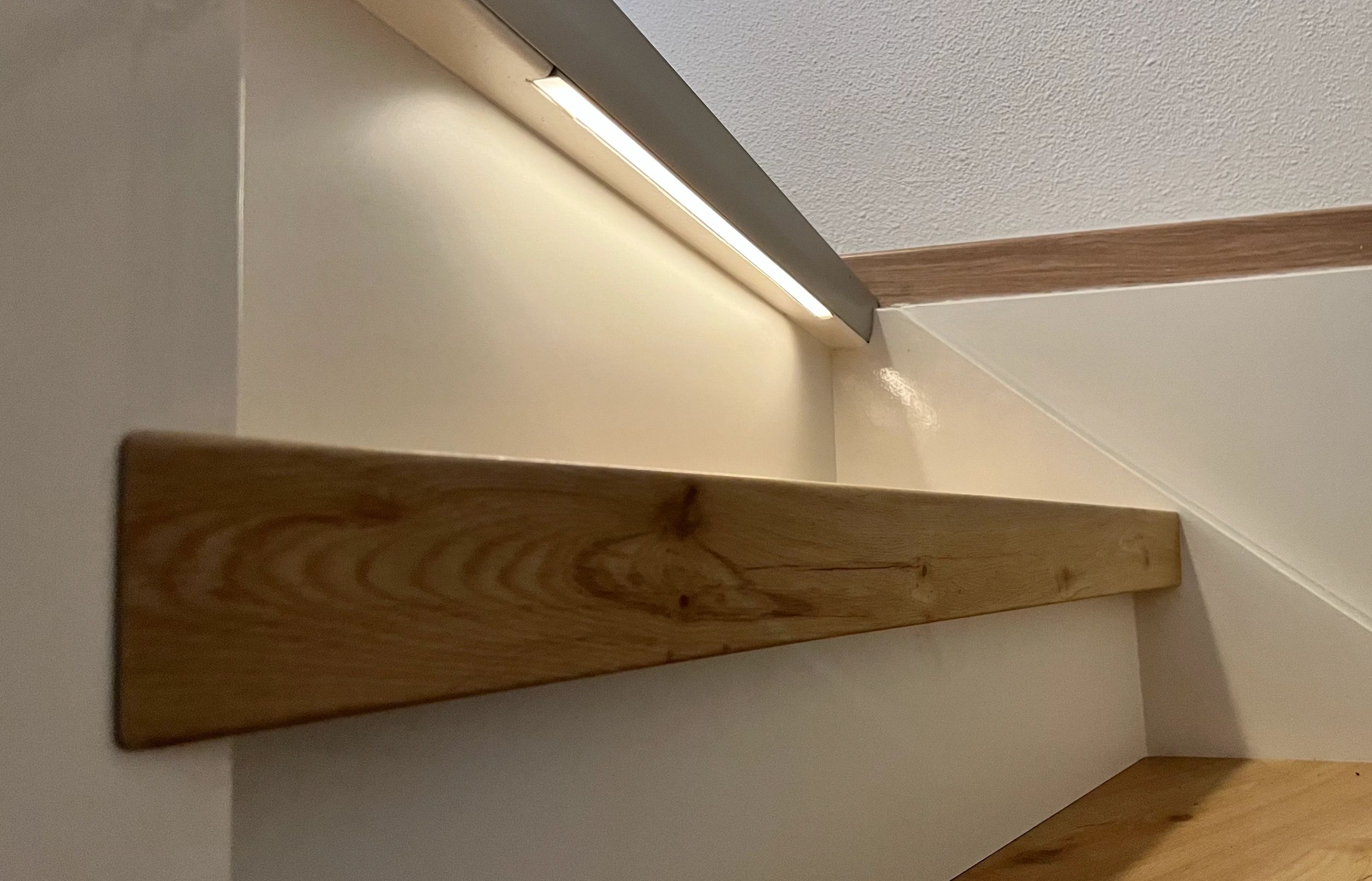 Losse trapverlichting COB led strip in profiel Warm Wit