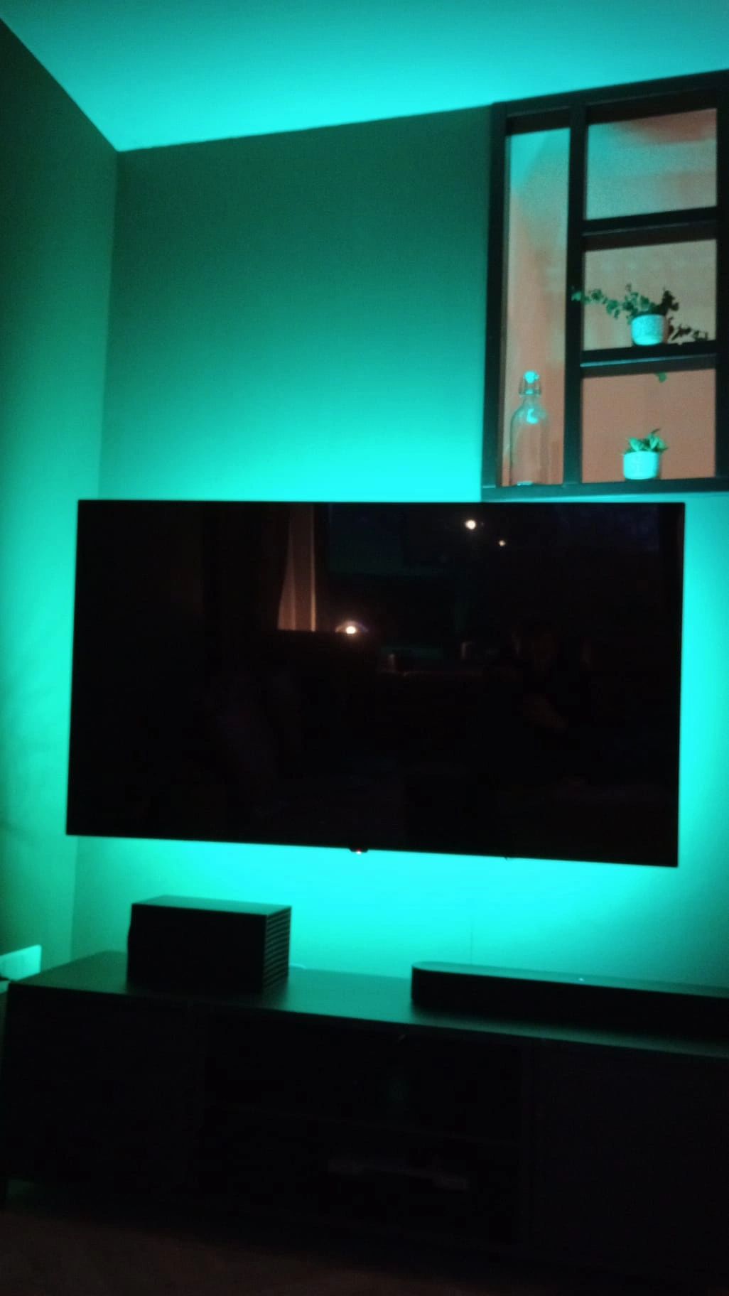 TV backlight set met 4 RGBWW ledstrips voor TV’s 40-50 inch