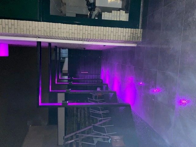 Zwarte up down wandlamp voor buiten met Zigbee GU10 spots - Rond